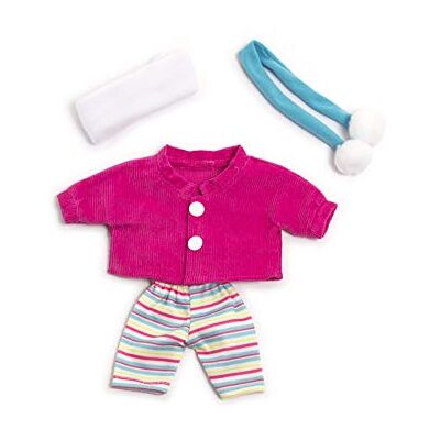 Miniland 31678 poppenkleding, roze, blauw, wit, 21 cm Miniland 31678 poppenkleding, roze, blauw, wit, 21 cm