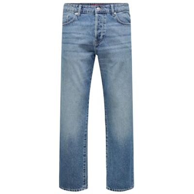 Only Onsedge Straight Box Tai Dnm Cbo Noos Jeans voor heren (1 stuk) Taille 28 / lengte 30 Only Onsedge Straight Box Tai Dnm Cbo Noos Jeans voor heren (1 stuk) Taille 28 / lengte 30