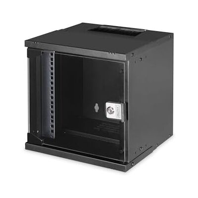Digitus Netwerkkast 10 inch – 6 UH – wandmontage – niet gemonteerd – h x b x d 324 x 316 x 298 mm – draagvermogen 30 kg – nuttige diepte 254 mm – beschermingsklasse IP20 – serie SOHO Pro – zwart Digitus Netwerkkast 10 inch – 6 UH – wandmontage – niet gemonteerd – h x b x d 324 x 316 x 298 mm – draagvermogen 30 kg – nuttige diepte 254 mm – beschermingsklasse IP20 – serie SOHO Pro – zwart