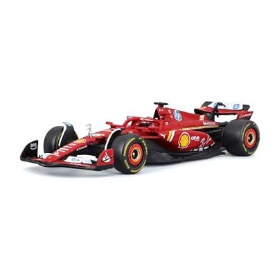 Bburago Ferrari SF-24#16 Charles Leclerc Imola GP 2024, schaal 1:43, model met helm en tentoonstellingsdoos, realistische details, officiële Ferrari-licentie, leeftijd 14+. Bburago Ferrari SF-24#16 Charles Leclerc Imola GP 2024, schaal 1:43, model met helm en tentoonstellingsdoos, realistische details, officiële Ferrari-licentie, leeftijd 14+.