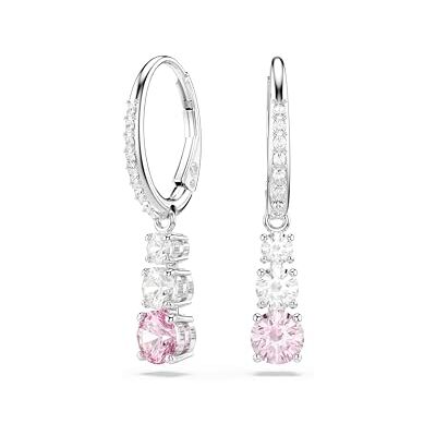 Swarovski Stilla Attract Collection, Round Cut, Rose, Plaqué rhodium Swarovski Stilla Attract Collection, Round Cut, Rose, Plaqué rhodium