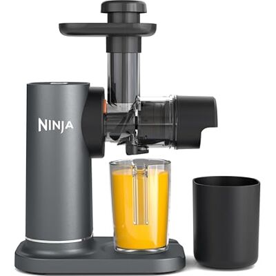 Ninja JC151EU compacte koudgeperste sapcentrifuge 700 ml 1,1 liter vruchtvleesopvangbak voor gezonde sappen, dranken en shots, vaatwasmachinebestendig, afneembare onderdelen, grijs Ninja JC151EU compacte koudgeperste sapcentrifuge 700 ml 1,1 liter vruchtvleesopvangbak voor gezonde sappen, dranken en shots, vaatwasmachinebestendig, afneembare onderdelen, grijs