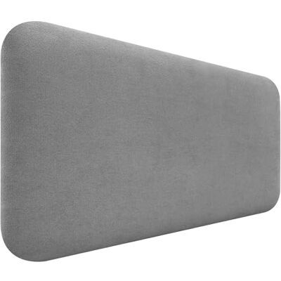 DHOME Hoofdeinde voor bed, glad, afgerond, van gladde stof, voor muur, akoestisch, absorberend, voor slaapkamer (grijs, 100 cm) DHOME Hoofdeinde voor bed, glad, afgerond, van gladde stof, voor muur, akoestisch, absorberend, voor slaapkamer (grijs, 100 cm)