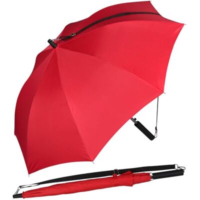 iX-brella Automatische paraplu met schouderriem, rood, 100 cm iX-brella Automatische paraplu met schouderriem, rood, 100 cm