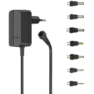 Hama Universele voeding, regelbaar, 600 mA, 7,2 W, max. 12 V, 7 adapters. Hama Universele voeding, regelbaar, 600 mA, 7,2 W, max. 12 V, 7 adapters.