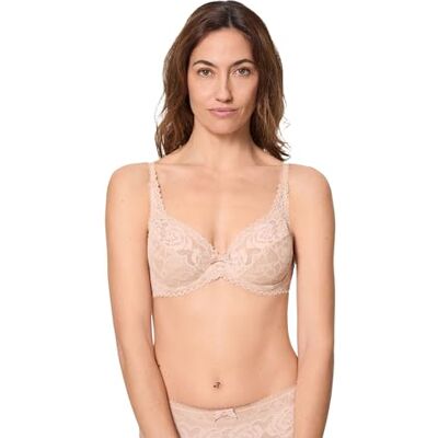 Playtex Flower Elegance Beugelbeha voor dames, 1 stuk 90D Playtex Flower Elegance Beugelbeha voor dames, 1 stuk 90D