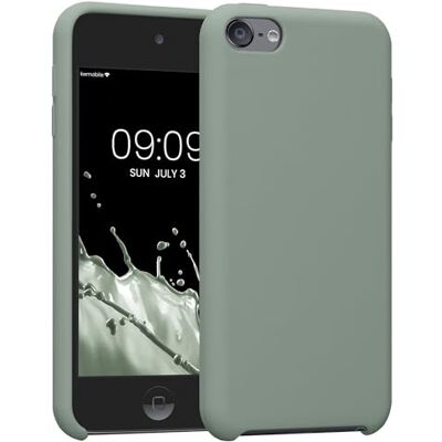 kwmobile Hoesje compatibel met Apple iPod Touch 6G / 7G (6e en 7e generatie) MP3-speler siliconen beschermhoes rookgroen kwmobile Hoesje compatibel met Apple iPod Touch 6G / 7G (6e en 7e generatie) MP3-speler siliconen beschermhoes rookgroen