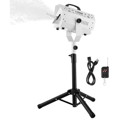 VEVOR Sneeuwmachine, 1200 W, sneeuwmachine met verstelbare standaard, sneeuwvlokmachine met afstandsbediening, draadloos, nepmachine voor kerstfeest, bruiloft VEVOR Sneeuwmachine, 1200 W, sneeuwmachine met verstelbare standaard, sneeuwvlokmachine met afstandsbediening, draadloos, nepmachine voor kerstfeest, bruiloft