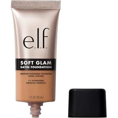 e.l.f. soft glam foundation: langdurige foundation met gemiddelde dekking voor een gladde teint met zijdeachtige afwerking, veganistisch en dierproefvrij, kleur 41 Tan Neutral e.l.f. soft glam foundation: langdurige foundation met gemiddelde dekking voor een gladde teint met zijdeachtige afwerking, veganistisch en dierproefvrij, kleur 41 Tan Neutral