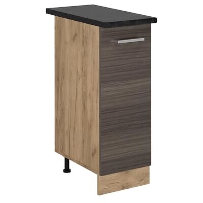 Vicco R-Line medicijnkastje, edelgrijs, 30 cm, AP antraciet 1 porte coulissante · Plan de travail incl. · Pieds réglables en hauteur · 2 Tablettes · Librement combinable Vicco R-Line medicijnkastje, edelgrijs, 30 cm, AP antraciet 1 porte coulissante · Plan de travail incl. · Pieds réglables en hauteur · 2 Tablettes · Librement combinable