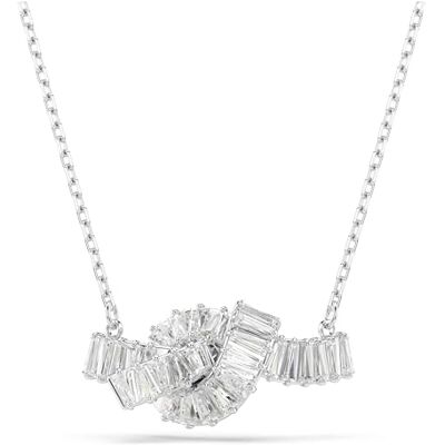 Swarovski Matrix Collection, Knot, White, Rhodium plated Swarovski Matrix Collection, Knot, White, Rhodium plated