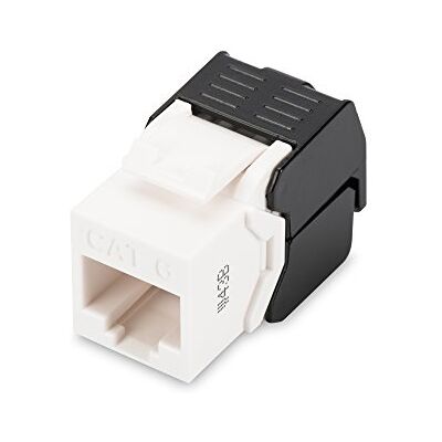 Digitus Keystone Cat 6-1 stuk RJ45 Onafgeschermde Cat6 netwerkcontactdoos 250 MHz 1GBase-T 1 Gbit/s AWG 26 naar AWG 22 montage zonder gereedschap Digitus Keystone Cat 6-1 stuk RJ45 Onafgeschermde Cat6 netwerkcontactdoos 250 MHz 1GBase-T 1 Gbit/s AWG 26 naar AWG 22 montage zonder gereedschap