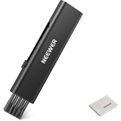 NEEWER 2-in-1 cameralenset, 1 borstel + 1 reinigingsdoek, voor DSLR-camera's, elektronische apparaten, smartphones en tablets, HM-45 NEEWER 2-in-1 cameralenset, 1 borstel + 1 reinigingsdoek, voor DSLR-camera's, elektronische apparaten, smartphones en tablets, HM-45