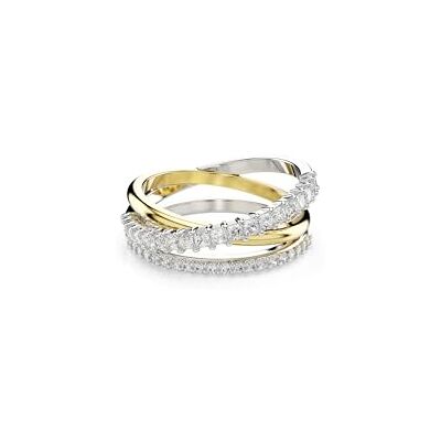 Swarovski Bague Hyperbola, Tailles variées, Blanche, Métal rhodié Swarovski Bague Hyperbola, Tailles variées, Blanche, Métal rhodié