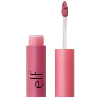 e.l.f. So Blurreal Lip & Cheek Whip, langhoudend, transparante gekleurde blush voor lippen en wangen, zachte matte afwerking, lichte formule, veganistisch en dierproefvrij, Souffle Rose e.l.f. So Blurreal Lip & Cheek Whip, langhoudend, transparante gekleurde blush voor lippen en wangen, zachte matte afwerking, lichte formule, veganistisch en dierproefvrij, Souffle Rose