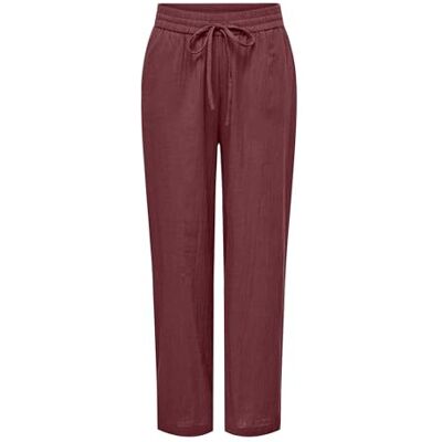 Only Onltizana Cotton Loose Pants Wvn Noos Basic damesbroek met elastische tailleband en zijzakken (1 stuk) L Only Onltizana Cotton Loose Pants Wvn Noos Basic damesbroek met elastische tailleband en zijzakken (1 stuk) L