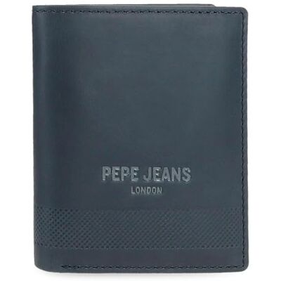 Pepe Jeans Deep Verticale portemonnee met blauwe portemonnee 8,5 x 10,5 x 1 cm leer van Joumma Bags, blauw, talla única, verticale portemonnee met portemonnee Pepe Jeans Deep Verticale portemonnee met blauwe portemonnee 8,5 x 10,5 x 1 cm leer van Joumma Bags, blauw, talla única, verticale portemonnee met portemonnee