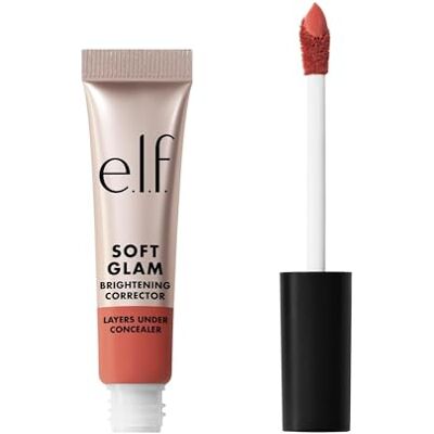 e.l.f. zachte glam concealer, helpt donkere kringen en pigmentfouten te verminderen, hydraterend, natuurlijke afwerking, veganistisch en dierproefvrij, donkerroze e.l.f. zachte glam concealer, helpt donkere kringen en pigmentfouten te verminderen, hydraterend, natuurlijke afwerking, veganistisch en dierproefvrij, donkerroze