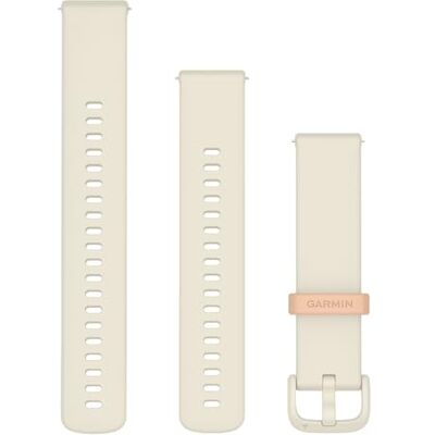 Garmin Officiële horlogeband met snelsluiting, siliconen, ivoor/perzik Garmin Officiële horlogeband met snelsluiting, siliconen, ivoor/perzik