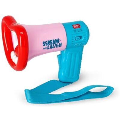 Legami Megafoon Voice Change Scream and Laugh, batterijen niet inbegrepen, 3 spraakvervormingseffecten, opnamefunctie, 3 soorten lachen, 11,3 x 15,5 cm Legami Megafoon Voice Change Scream and Laugh, batterijen niet inbegrepen, 3 spraakvervormingseffecten, opnamefunctie, 3 soorten lachen, 11,3 x 15,5 cm
