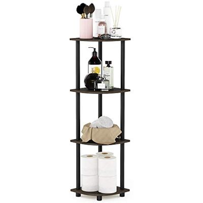 Furinno houten rek, geen gereedschap nodig, 12078DB-WG/BK donkerbruin/zwart, eenheidsmaat Furinno houten rek, geen gereedschap nodig, 12078DB-WG/BK donkerbruin/zwart, eenheidsmaat