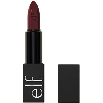 e.l.f. O Face satijnen lippenstift: ultra gepigmenteerd, langdurige en voedende romige formule verrijkt met jojoba-olie, veganistisch en dierproefvrij gecertificeerd, Smolder-tint. e.l.f. O Face satijnen lippenstift: ultra gepigmenteerd, langdurige en voedende romige formule verrijkt met jojoba-olie, veganistisch en dierproefvrij gecertificeerd, Smolder-tint.