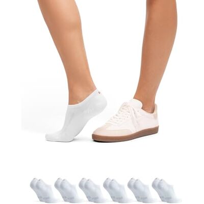 DANISH ENDURANCE 6 paar onzichtbare sokken, laag van katoen, antislip, voor dames en heren Chaussettes Invisibles en Coton, Douces et Respirantes, avec Talon en Silicone, pour un Maintien Discret en Été, Unisexe 43-47 EU DANISH ENDURANCE 6 paar onzichtbare sokken, laag van katoen, antislip, voor dames en heren Chaussettes Invisibles en Coton, Douces et Respirantes, avec Talon en Silicone, pour un Maintien Discret en Été, Unisexe 43-47 EU