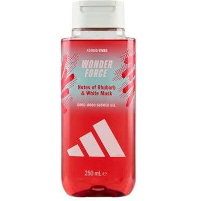adidas Vibes Wonder Force, 250 ml, lot de 1, notes de rhubarbe et musc blanc, parfum Genderful adidas Vibes Wonder Force, 250 ml, lot de 1, notes de rhubarbe et musc blanc, parfum Genderful