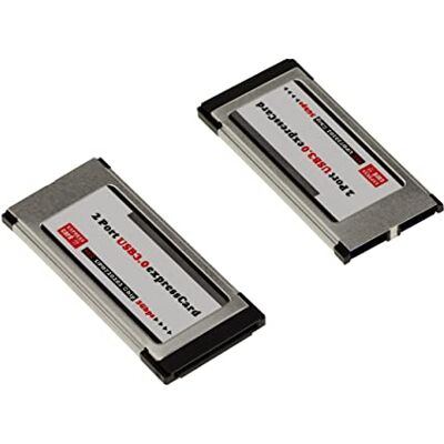 KALEA-INFORMATIQUE Express Card 34 mm EXPRESSCARD 34 naar USB 3.0 2 poorten USB3 SUPERSPEED 5G met NEC D720202 chipset Vlak. KALEA-INFORMATIQUE Express Card 34 mm EXPRESSCARD 34 naar USB 3.0 2 poorten USB3 SUPERSPEED 5G met NEC D720202 chipset Vlak.