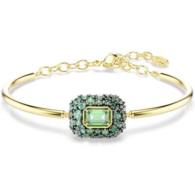 Swarovski Sublima Collection, achthoekige snit, groen, 18 karaat gouden afwerking Swarovski Sublima Collection, achthoekige snit, groen, 18 karaat gouden afwerking