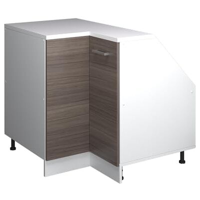 Vicco Hoekkast Rion, edelgrijs/wit Robuuste voorkant · diepte 60 cm · in hoogte verstelbare poten · verbindt twee zijden onder helling Vicco Hoekkast Rion, edelgrijs/wit Robuuste voorkant · diepte 60 cm · in hoogte verstelbare poten · verbindt twee zijden onder helling