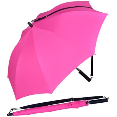 iX-brella Automatische paraplu met schouderriem om over de schouder te dragen, Roze, Paraplu met automatisch systeem iX-brella Automatische paraplu met schouderriem om over de schouder te dragen, Roze, Paraplu met automatisch systeem