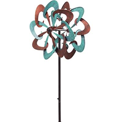 ART HQ Metal Wind Spinner: Koper Swirl Duet ART HQ Metal Wind Spinner: Koper Swirl Duet