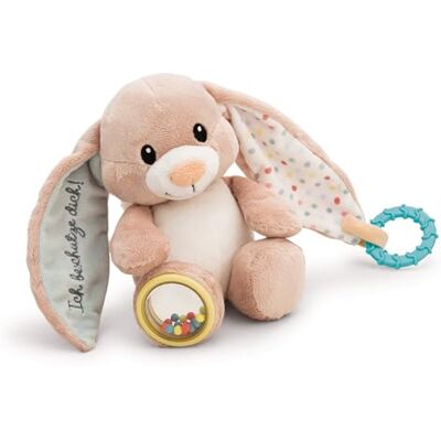 NICI Activity 61883 Fjella roze pluche knuffeldier in konijnenvorm met opschrift "Ich beschütze Dich" voor baby's en peuters om vast te pakken, te knuffelen, te ontdekken en in slaap te vallen, 23 cm NICI Activity 61883 Fjella roze pluche knuffeldier in konijnenvorm met opschrift "Ich beschütze Dich" voor baby's en peuters om vast te pakken, te knuffelen, te ontdekken en in slaap te vallen, 23 cm