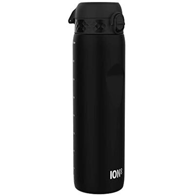 Ion8 Drinkfles, 1 l, 1000 ml, lekvrij, gemakkelijk te openen, veilige vergrendeling, draaggreep, vaatwasmachinebestendig, BPA-vrij, ideaal voor sport en sportschool, zwart Ion8 Drinkfles, 1 l, 1000 ml, lekvrij, gemakkelijk te openen, veilige vergrendeling, draaggreep, vaatwasmachinebestendig, BPA-vrij, ideaal voor sport en sportschool, zwart