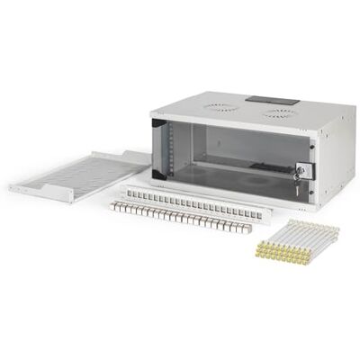 Digitus 19 inch netwerkset – 4U SOHO PRO netwerkkast – 1U plank – 24 poorten patchpaneel – 24 keystone-modules – 30 patchkabels – niet gemonteerd – grijs Digitus 19 inch netwerkset – 4U SOHO PRO netwerkkast – 1U plank – 24 poorten patchpaneel – 24 keystone-modules – 30 patchkabels – niet gemonteerd – grijs
