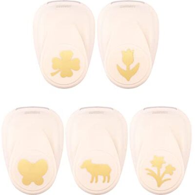 Creative 5 stuks motiefponsen lente gekleurd papier en Lam, narcissen, vlinder, tulp, klavertjevier, scrapbooking, papierknutselmateriaal Creative 5 stuks motiefponsen lente gekleurd papier en Lam, narcissen, vlinder, tulp, klavertjevier, scrapbooking, papierknutselmateriaal