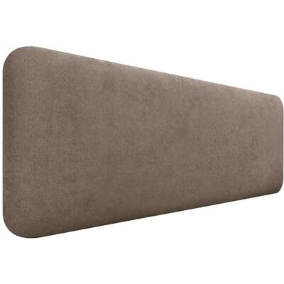 DHOME Hoofdeinde voor bed, glad, afgerond, van gladde stof, voor muur, akoestisch, absorberend, voor slaapkamer (bruin, 145 cm) DHOME Hoofdeinde voor bed, glad, afgerond, van gladde stof, voor muur, akoestisch, absorberend, voor slaapkamer (bruin, 145 cm)