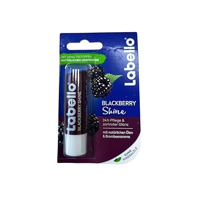 NIVEA Labello Blackberry Shine Lippenbalsem, 4,8 g, 2 Stuk NIVEA Labello Blackberry Shine Lippenbalsem, 4,8 g, 2 Stuk