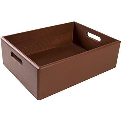 Creative Opbergkist van hout, paasbruin, 40 x 30 x 13 cm (+/- 1 cm met handgrepen Perfect voor documenten, waarde, speelgoed en gereedschap Creative Opbergkist van hout, paasbruin, 40 x 30 x 13 cm (+/- 1 cm met handgrepen Perfect voor documenten, waarde, speelgoed en gereedschap