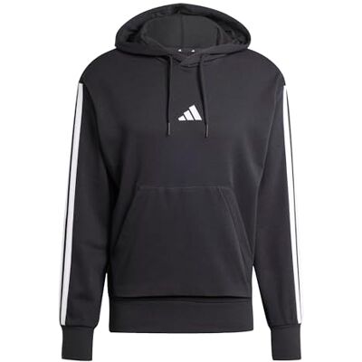 Adidas Essential Three Stripes French Terry Hoodie voor heren (1 stuk) Adidas Essential Three Stripes French Terry Hoodie voor heren (1 stuk)