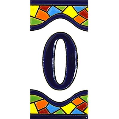 ART Bord met cijfers en letters. Keramische tegels gemaakt van poly-chroom, handbeschilderd, in droogtouw (cuerda seca) voor nummers, namen, richtingen en verzachting. Een gepersonaliseerde tekst. Mosaico Mediano. 10,9 x 5,4 cm. (LETTRE "O"O") ART Bord met cijfers en letters. Keramische tegels gemaakt van poly-chroom, handbeschilderd, in droogtouw (cuerda seca) voor nummers, namen, richtingen en verzachting. Een gepersonaliseerde tekst. Mosaico Mediano. 10,9 x 5,4 cm. (LETTRE "O"O")