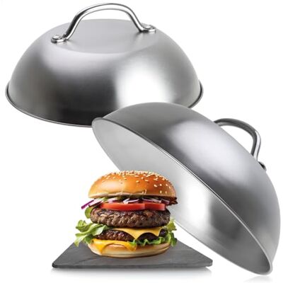 com-four ® 2 x hamburgerhoes van roestvrij staal 304 com-four ® 2 x hamburgerhoes van roestvrij staal 304
