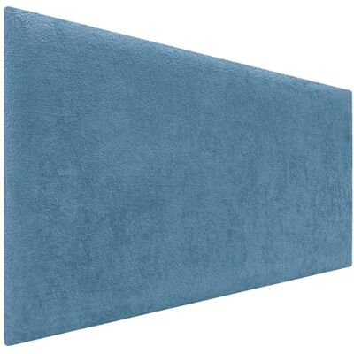 DHOME Hoofdeinde met badstof afwerking, zachte coating, effen, zachte stof, voor muur, absorberend, hoofdeinde voor slaapkamer (105 cm, 4 cm 50 h, blauw) DHOME Hoofdeinde met badstof afwerking, zachte coating, effen, zachte stof, voor muur, absorberend, hoofdeinde voor slaapkamer (105 cm, 4 cm 50 h, blauw)