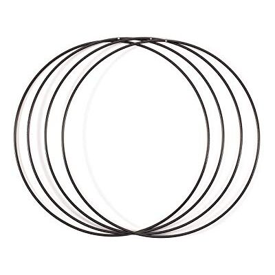 Creative Metalen ringen set Ø25cm 3mm Zwart 4stuks Creative Metalen ringen set Ø25cm 3mm Zwart 4stuks