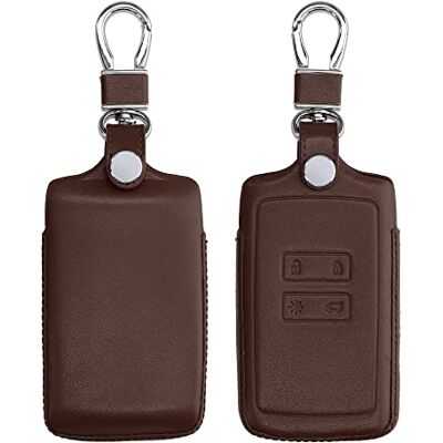 kwmobile autosleutelhoes compatibel met Renault 4-knops Smartkey autosleutel (alleen Keyless Go) Hoesje voor autosleutel in donkerbruin Leren hoes kwmobile autosleutelhoes compatibel met Renault 4-knops Smartkey autosleutel (alleen Keyless Go) Hoesje voor autosleutel in donkerbruin Leren hoes