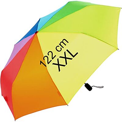 iX-brella XXL zakparaplu met automatisch openen en sluiten Full Class groot canvas van 122 cm iX-brella XXL zakparaplu met automatisch openen en sluiten Full Class groot canvas van 122 cm