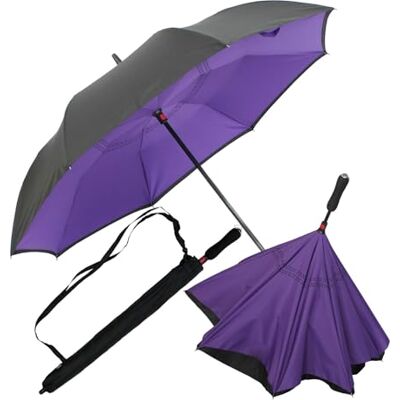iX-brella Omgekeerde paraplu met automatische opening aan de achterkant iX-brella Omgekeerde paraplu met automatische opening aan de achterkant