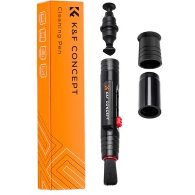 K&F CONCEPT Lenzenreinigingspen, dubbelzijdige carbon tip, voor DSLR-camera's, lenzen, filters, telescoop, smartphone K&F CONCEPT Lenzenreinigingspen, dubbelzijdige carbon tip, voor DSLR-camera's, lenzen, filters, telescoop, smartphone