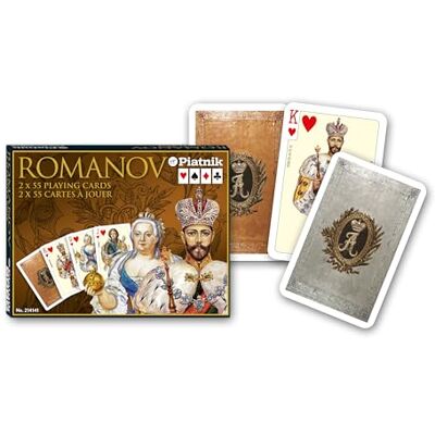 Piatnik 2141.0 – luxe set met 2 spelletjes met 54 verzamelkaarten op Romanov Luxe Piatnik 2141.0 – luxe set met 2 spelletjes met 54 verzamelkaarten op Romanov Luxe